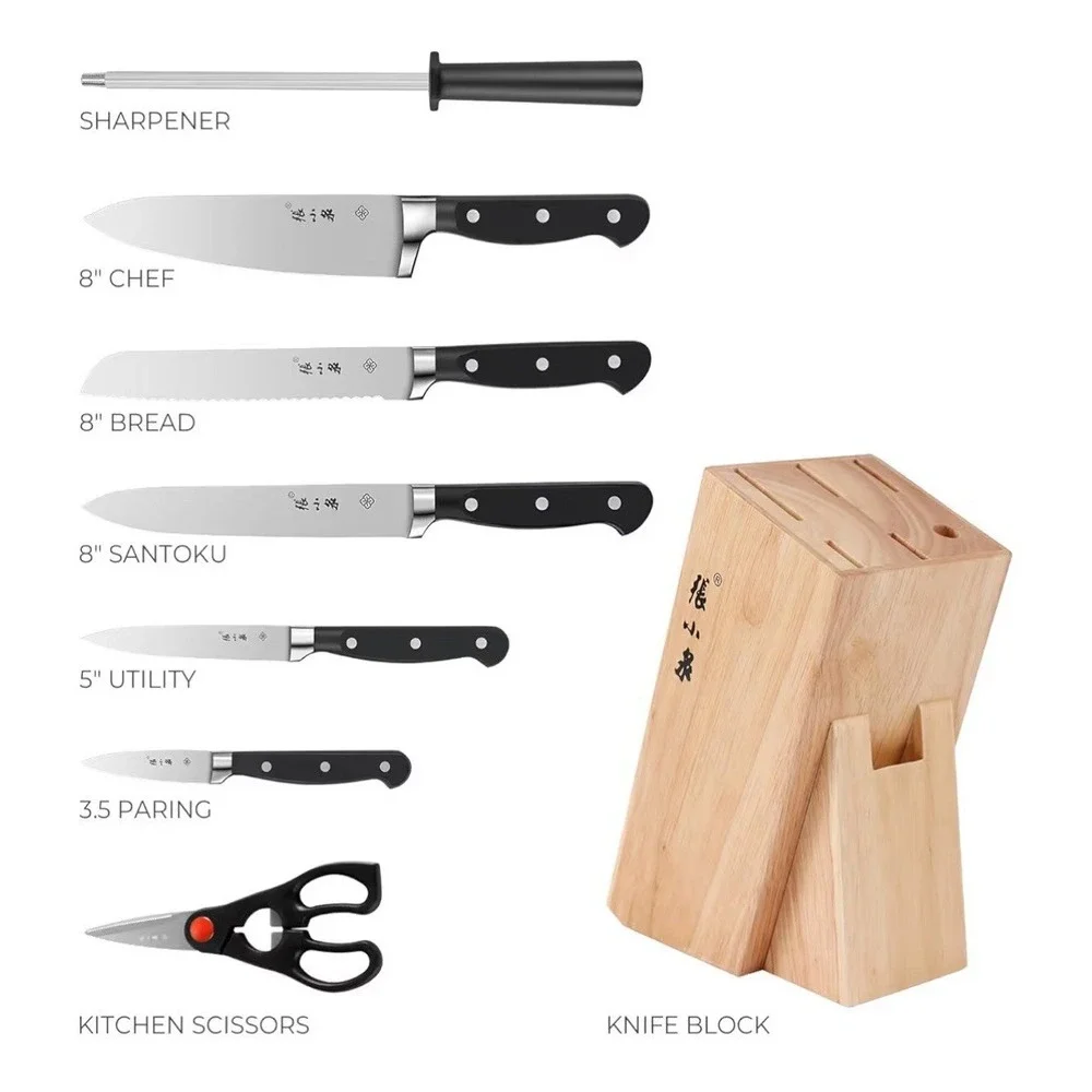 Zhang Xiao Quan MasterZ 8 Pc Kitchen Knife Block Set D31530100S
